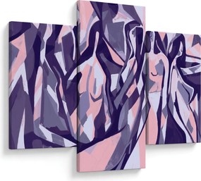 Kép - absztrakt nők (90x60 cm)