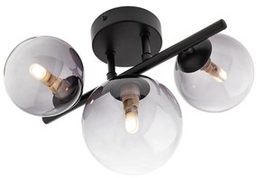 Redo 01-3988 - Felületre szerelhető csillár ASTRA 3xG9/8W/230V fekete 01-3988