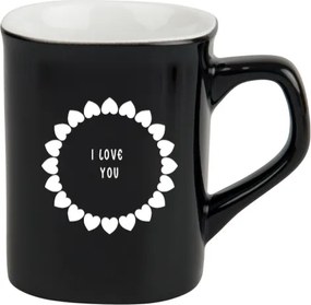 Kerámia bögre 250 ml gravírozás Valentin-nap Szívek I love You