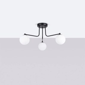 Fekete-fehér mennyezeti lámpa Beam – Nice Lamps