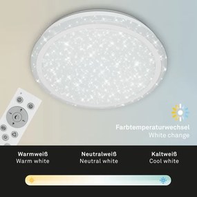 Brilo - RGBW Dimmelhető mennyezeti lámpa STARRY SKY LED/24W/230V + távirányító