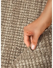 Szürkésbarna juta kerek szőnyeg ø 200 cm Bouclé Jaipur – Hanse Home