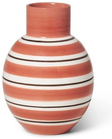 Nuovo rózsaszín-fehér kerámia váza, magasság 14,5 cm - Kähler Design