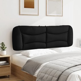 fekete szövet fejtámla párna 160 cm