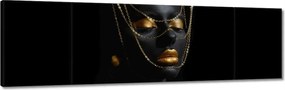 Vászonkép 170x50 Arannyal bevont fej