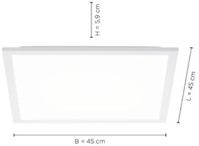 Leuchten Direkt 12201-16 - LED Mennyezeti lámpa FLAT LED/22W/230V