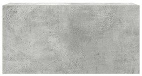 betonszürke szerelt fa fali fürdőszobaszekrény 80 x 25 x 40 cm
