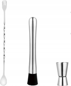 Csapos szett 3 db-os rozsdamentes acél 304 Törő kanál