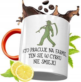 Narancssárga Bögre Gazdáknak Ajándék fényképes nyomtatással