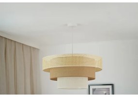 Brilagi - CEDAR LUNETA rattan függeszték 1xE27/15W/230V, 60 cm, barna/krém