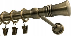 Fém Függönykarnis 19mm Antik Arany 120cm galvanizált