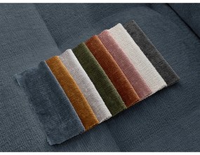 Sötétkék zsenília kanapé 237 cm Whesley – Bobochic Paris