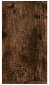 füstös tölgy színű szerelt fa cipőtároló pad 103x30x54,5 cm