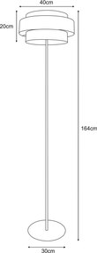 KAJA K-5235 GATO Fekete Színű Állólámpa 1xE27 15W IP20