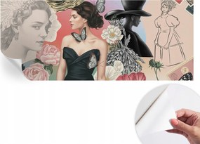 Öntapadós Dekoratív Fotótapéta Hálószobába Virágok és portrék 250x104