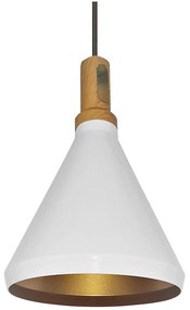 Csillár zsinóron 1xE27/60W/230V átm. 23 cm fehér