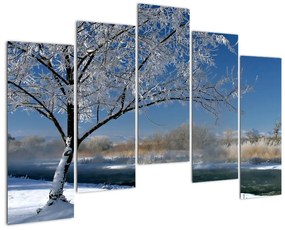 Kép - fagyos, téli, táj (125x90cm)