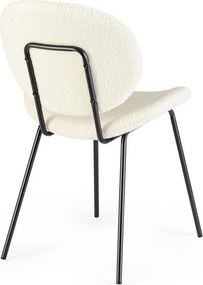 Fehér kárpitozott étkezőszék Maddie – Yes Everyday