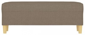 vidaXL tópszínű szövet pad 100 x 35 x 41 cm