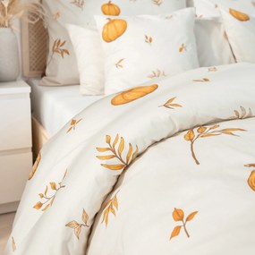 Goldea pamut ágyneműhuzat - őszi tökök és levelek 140 x 200 és 70 x 90 cm