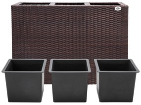 Casaria® Virágcserép 83x30,5x60cm - barna