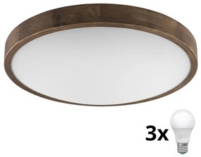 Brilagi Brilagi - LED mennyezeti lámpa CARVALHO SLIM 3xE27/60W/230V dió, 47 cm átm. BG0856