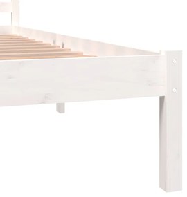 fehér tömör fenyőfa ágykeret 180 x 200 cm (Super King)