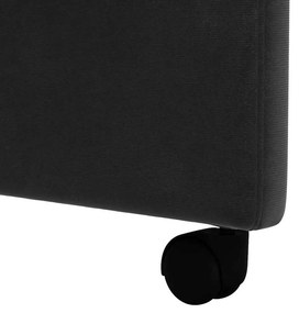 Kerekes Étkező Székek 2 pcs Fekete 58 x 65 x 98 cm Bársony