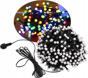 Karácsonyfa Lámpák Kültéri Kerti 250 Led 5M Színes Dekoratív Gömbök