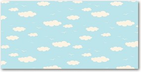 Fotótapéta falra edzett üveg Felhők 140x70