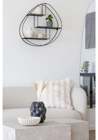 Fekete többszintes fém fali polc 60 cm Wrexham – House Nordic