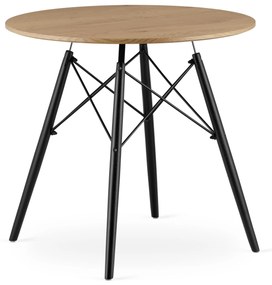 PreHouse Kerek asztal TODI 80cm - tölgy