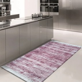 Lila konyhai szőnyeg bojtokkal Szélesség: 160 cm | Hossz: 220 cm