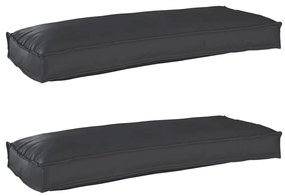 Raklap párna készlet 2 pcs Fekete 100 x 40 x 8 cm Oxford szövet