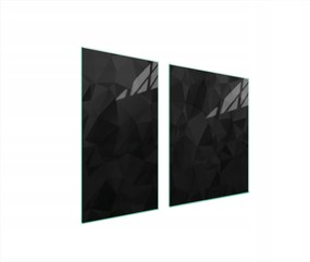 Üveg Tűzhelyvédő Főzőlap 90x52 Fekete Edzett Üveg