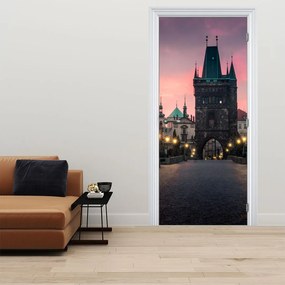 Fotótapéta ajtóra - A Károly hídon (95x205cm)