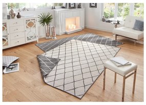 Malaga szürke-krémszínű kültéri szőnyeg, 80 x 150 cm - NORTHRUGS