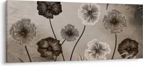 Kép - Rajzolt virágok (120x50 cm)