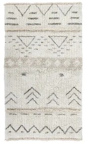 Krémszínű mosható kézi szövésű gyapjú szőnyeg 80x140 cm Lakota Day – Lorena Canals