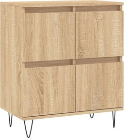vidaXL sonoma tölgy színű szerelt fa tálalóasztal 60 x 35 x 70 cm