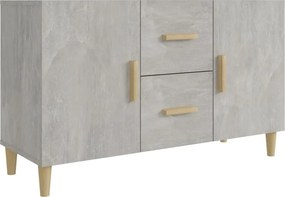 vidaXL betonszürke szerelt fa tálalószekrény 100 x 36 x 60 cm