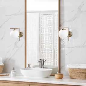 Fehér-aranyszínű fali lámpa ø 15 cm Antique – Opviq lights