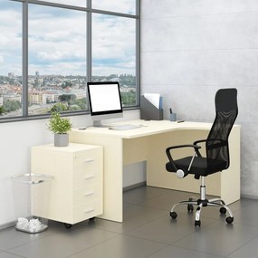 Irodabútor garnitúra SimpleOffice 2, 140 cm, jobb, nyír