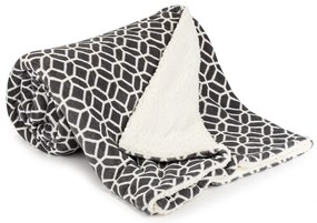 4Home Modern gyapjú hatású pléd  szürke, 150 x 200 cm