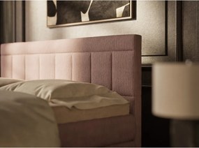 Lila ágyneműtartós boxspring ágy 160x200 cm Caya – Maison de Rêve