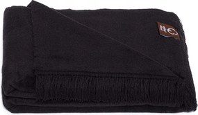 Pamut-akril takaró 150x200 fekete