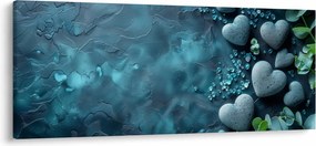 Kép - Szív alakú kövek (120x50 cm)