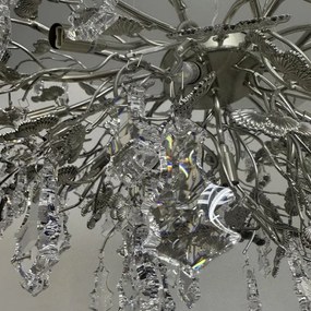 Kristály csillár zsinóron 13xG9/40W/230V króm