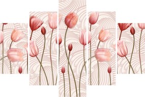 Kép - rózsaszín tulipán (150x105 cm)