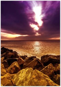 Poszterek 70x100 Lila ég Tenger